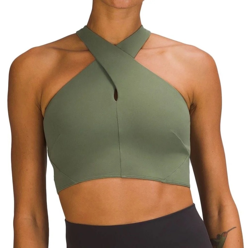 Lululemon Nulu wrap-front long-line bra